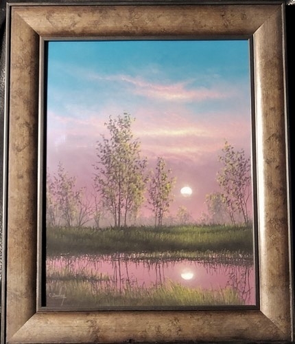 Moonrise In Mauve 14x11 $900 at Hunter Wolff Gallery